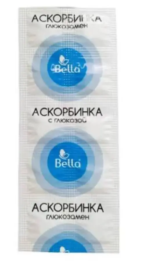 АСКОРБИНКА с глюкозой "BELLA" 0.5 №10