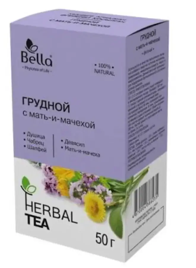 Грудной с мать-и-мачехой 50г (фито-чай "Белла")
